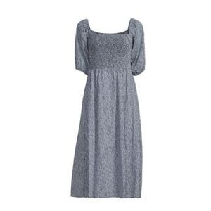 Nation Navy Floral Cotton Dress XS